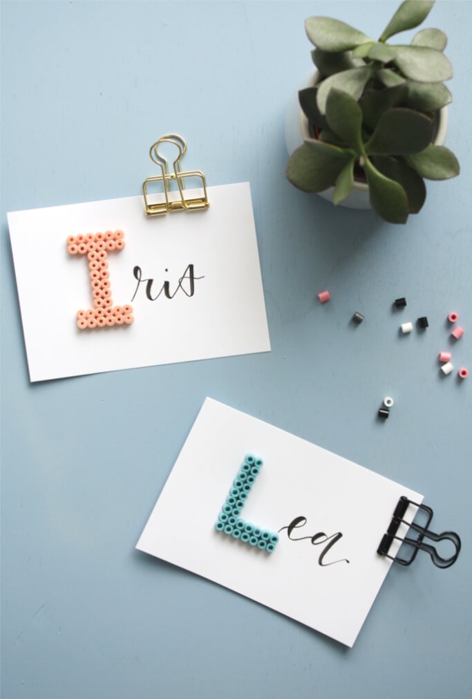 DIY Blog Buegelperlen Buchstaben basteln
